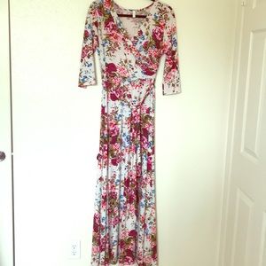 Pink Blush Wrap Dress L (Maternity)